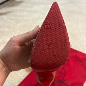 Christian Louboutin size 40 no skid and new heel tips Comes with individual bags